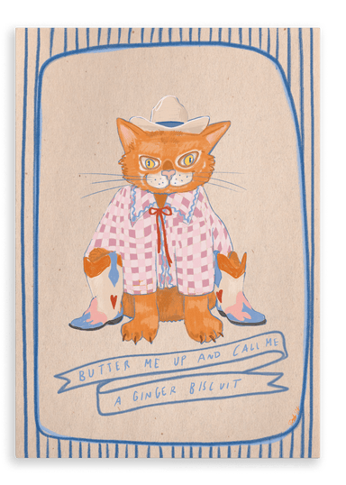 Ginger Biscuits Matte Canvas Print Sketchy Strays 28"x40"(70x100 cm) Canvas Print