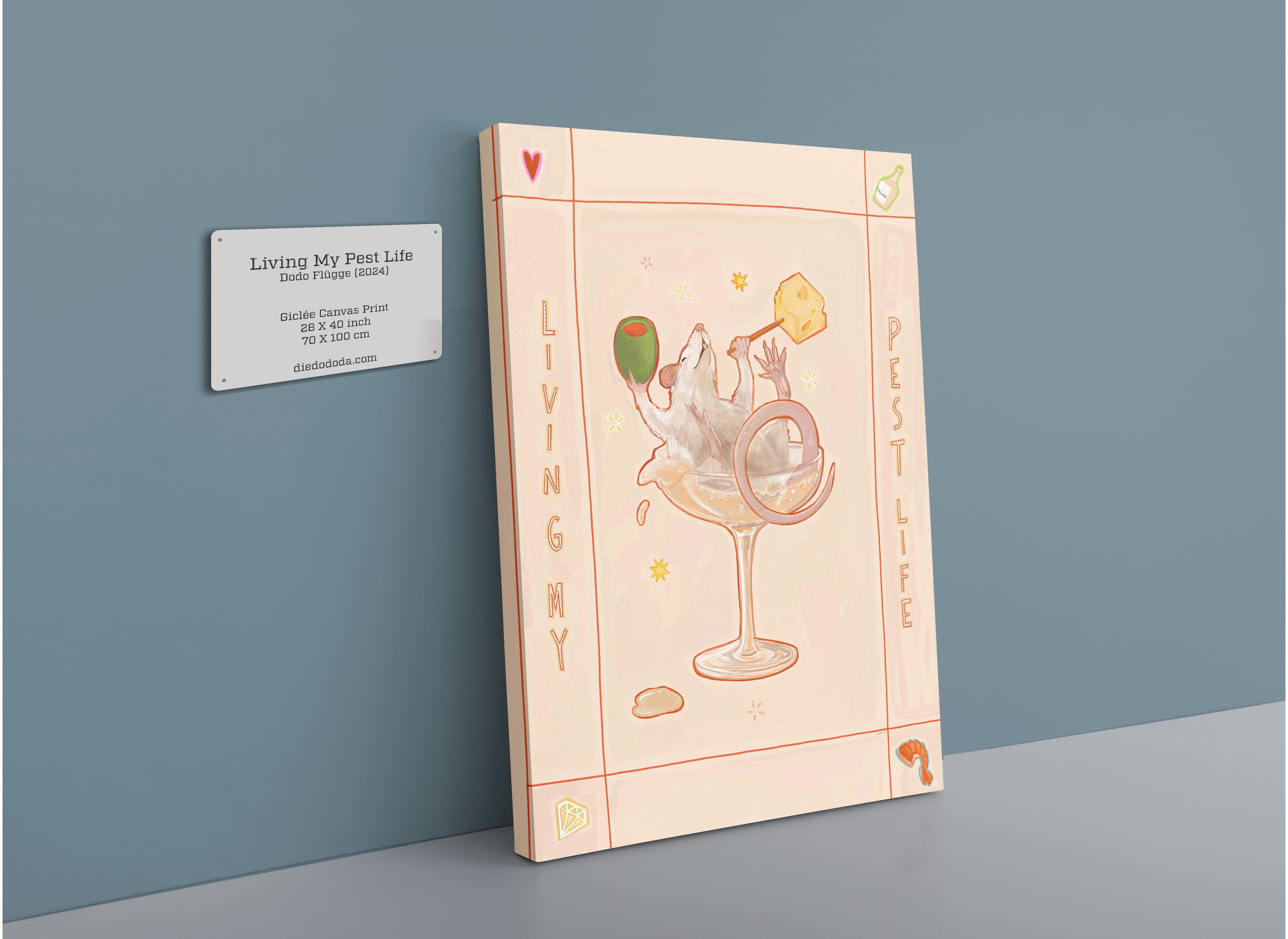 Living my Pest Life Matte Canvas Print International Pestsellers 28"x40"(70x100 cm) Canvas Print
