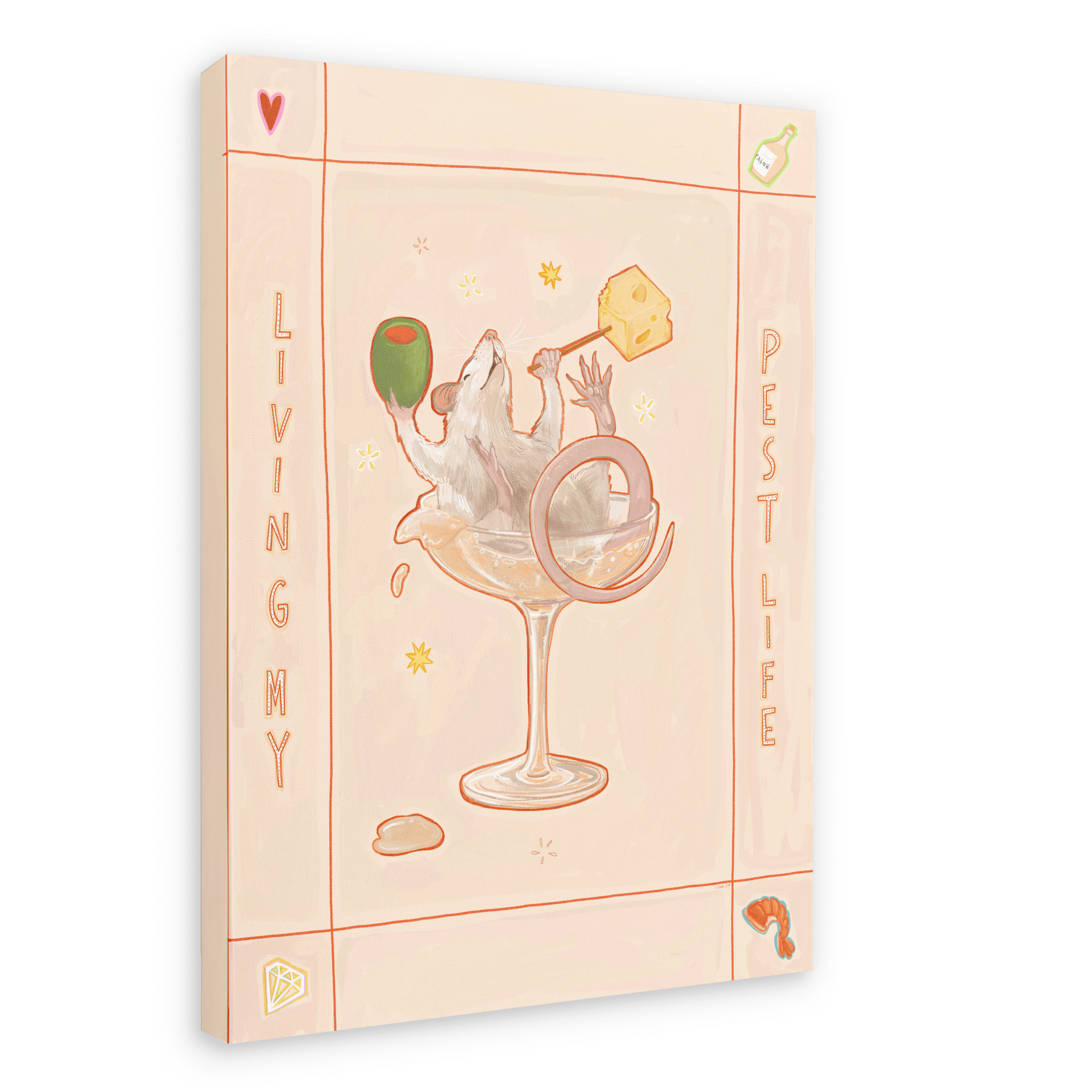 Living my Pest Life Matte Canvas Print International Pestsellers 28"x40"(70x100 cm) Canvas Print