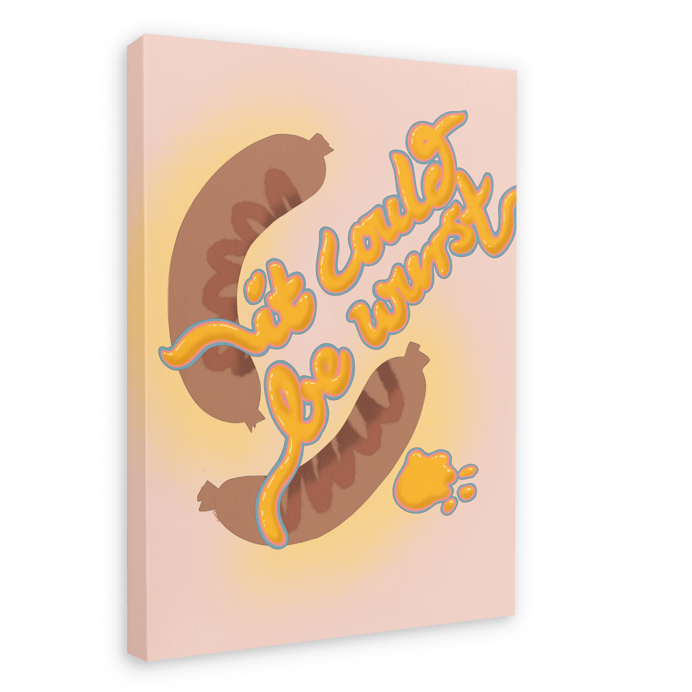 It Could Be Wurst Canvas Print Favourite Things 28"x40"(70x100 cm) Canvas Print