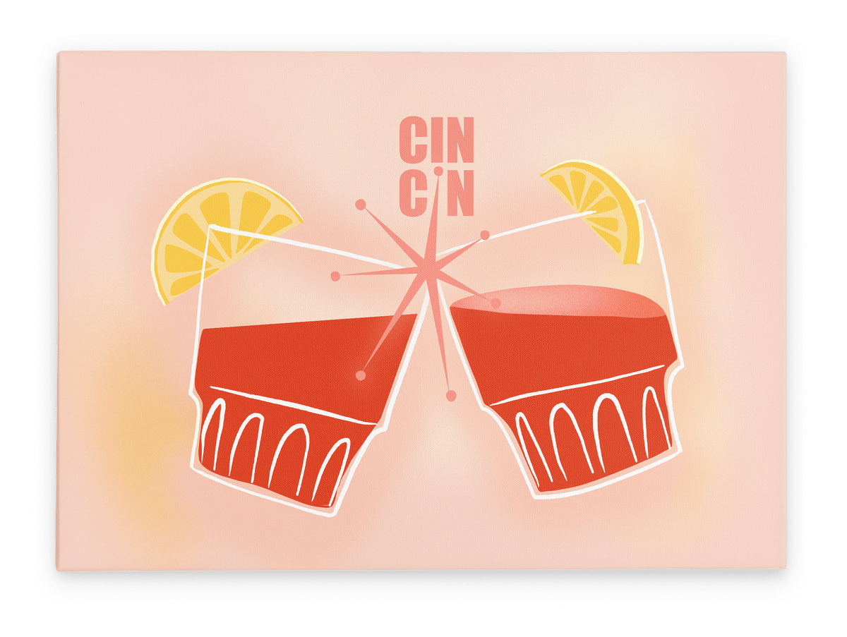 Cin Cin Matte Canvas Print Hôtel Dodo 28"x40"(70x100 cm) Canvas Print