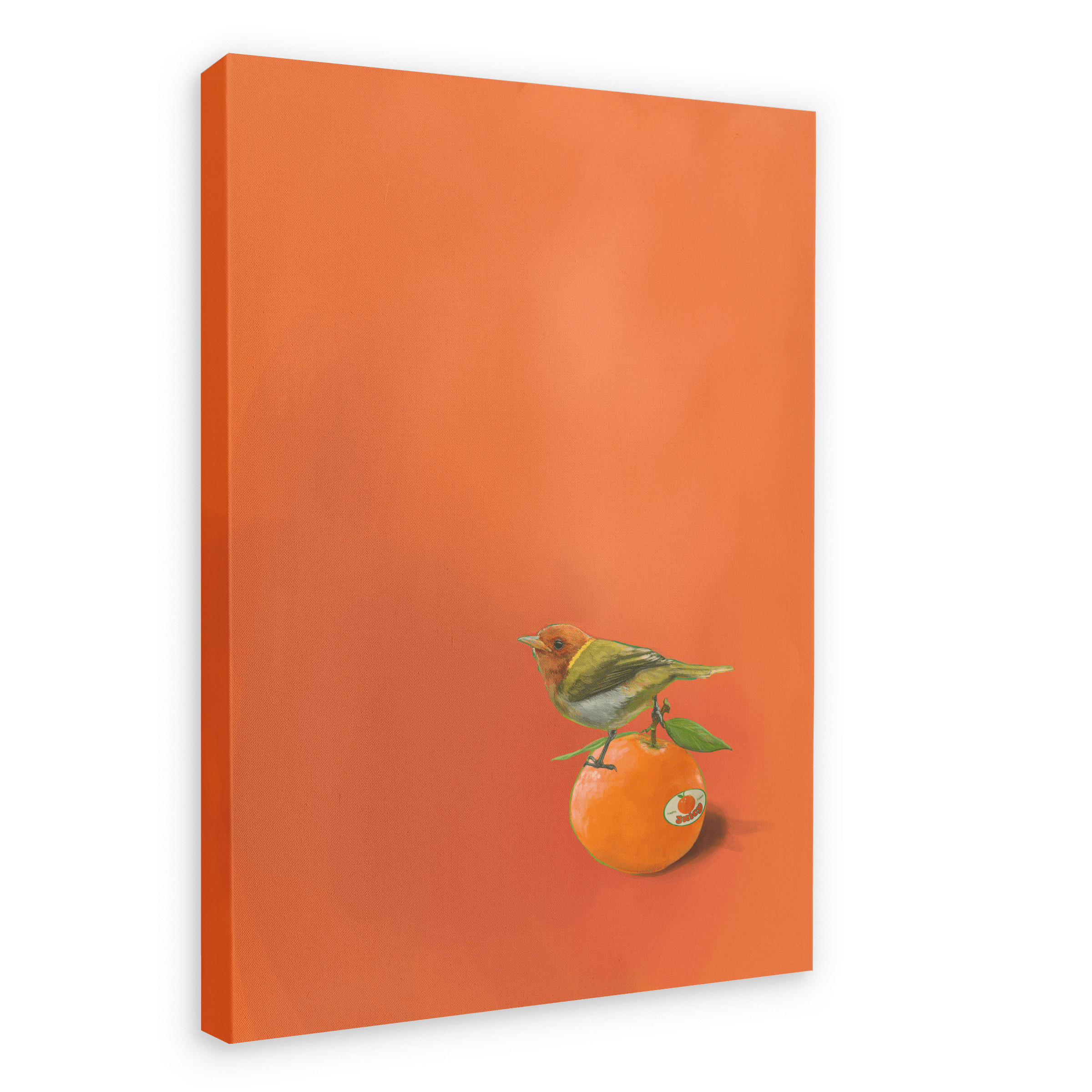 Tangerine Tanager Giclée Canvas Print Sticky Beaks 28"x40"(70x100 cm) Canvas Print