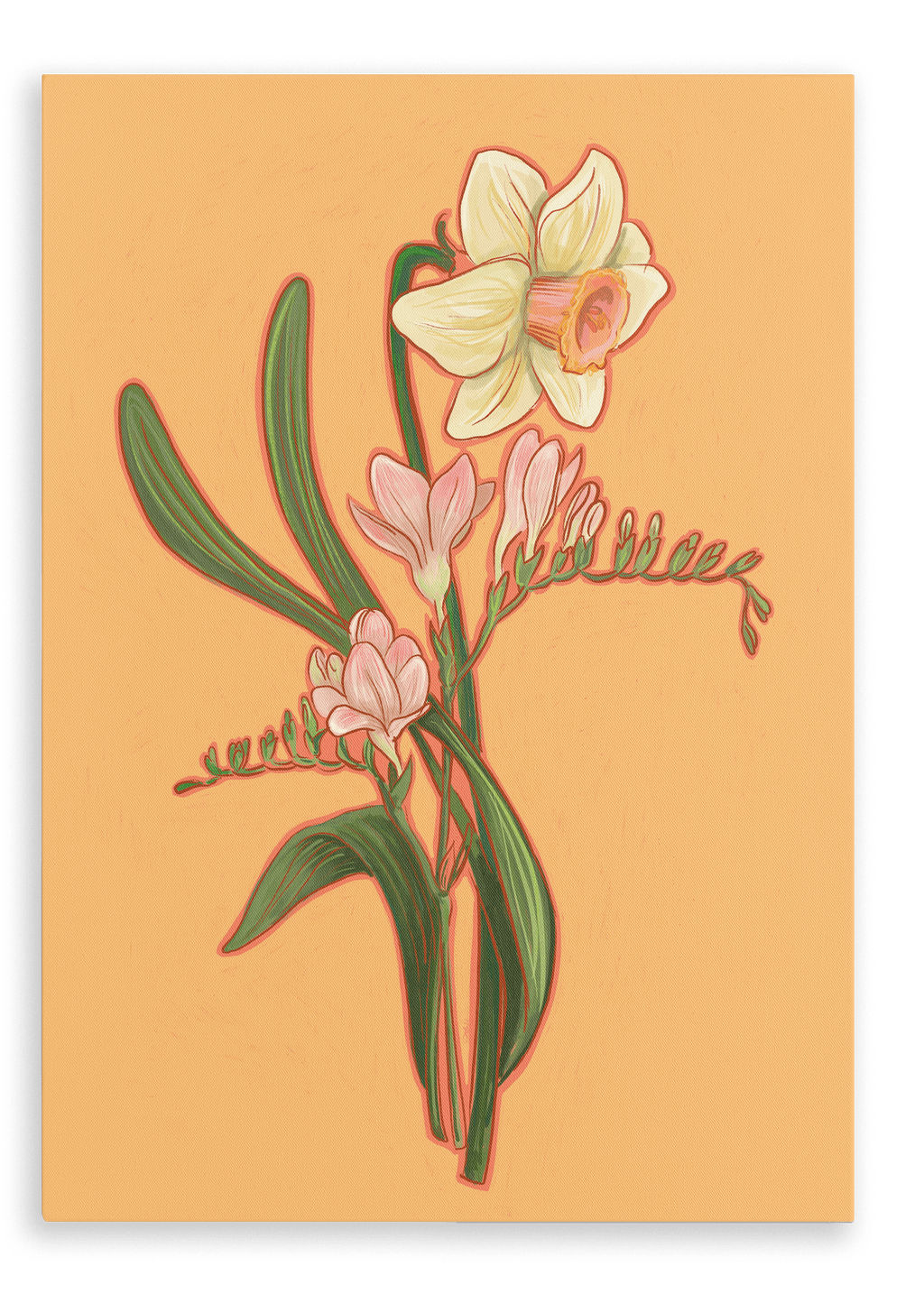 April Canvas Print Birthday Blooms 28"x40"(70x100 cm) Canvas Print
