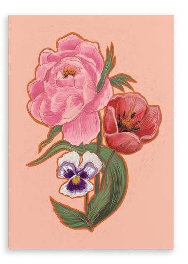 May Canvas Print Birthday Blooms 28"x40"(70x100 cm) Canvas Print