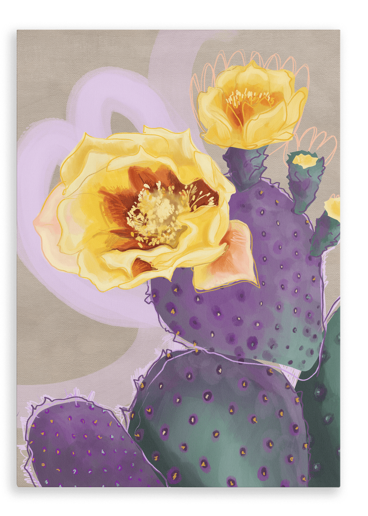 Purple Sundaze Canvas Print Heat Flares 28"x40"(70x100 cm) Canvas Print