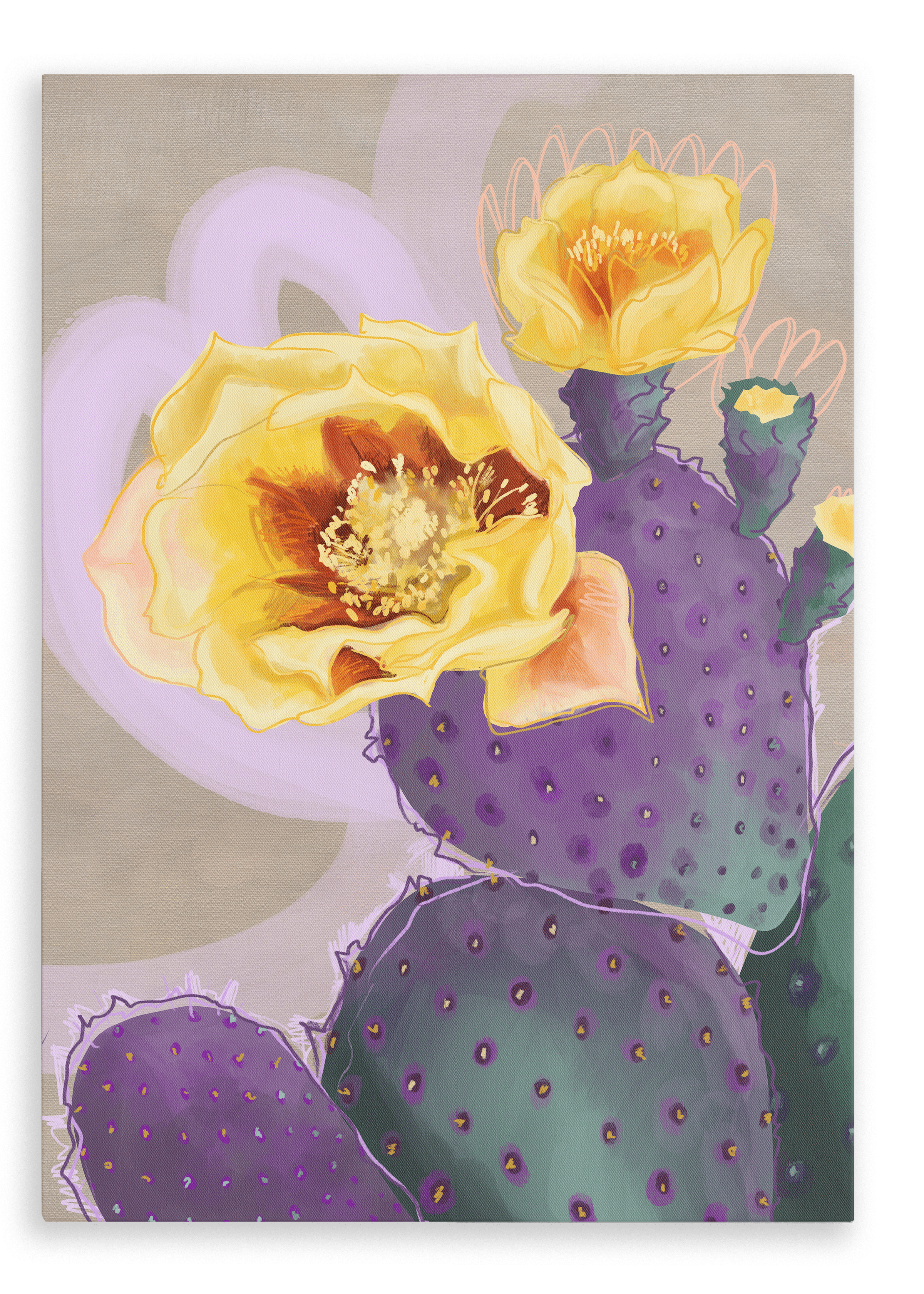 Purple Sundaze Canvas Print Heat Flares 28"x40"(70x100 cm) Canvas Print