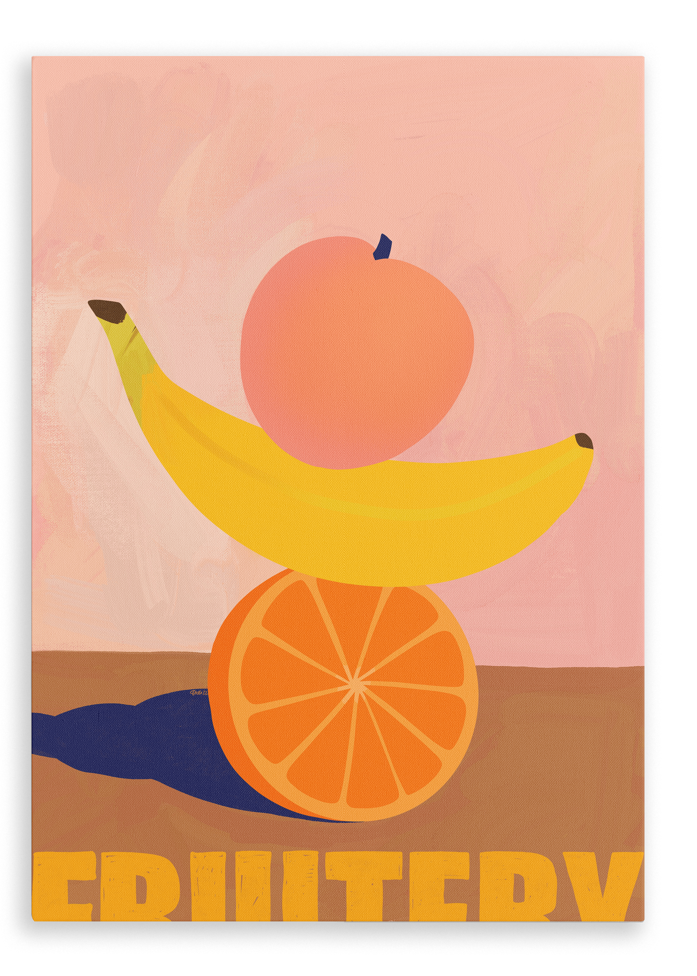 Fruitery Totem Yellow Canvas Print Intercontinental Fruitery 28"x40"(70x100 cm) Canvas Print