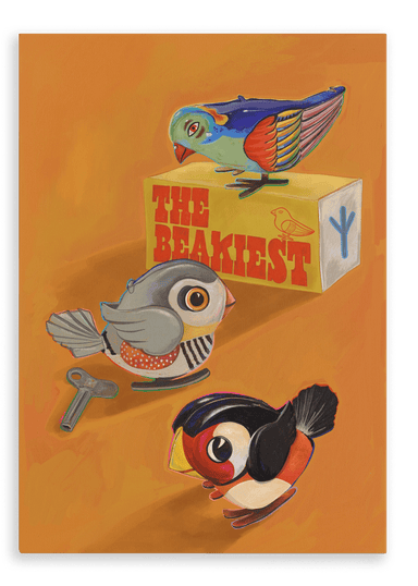 The Beakiest Giclée Canvas Print Kitsch Kanaveral 28"x40"(70x100 cm) Canvas Print