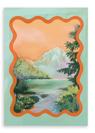 Gentle Glen Giclée Canvas Print Kitsch Kanaveral 28"x40"(70x100 cm) Canvas Print