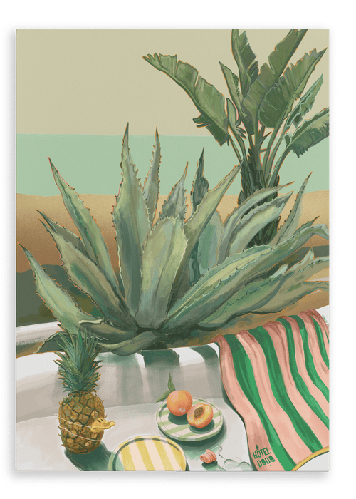 Âllo Aloe (feat. Pineapple Duckie) Canvas Print Hôtel Dodo 28"x40"(70x100 cm) Canvas Print