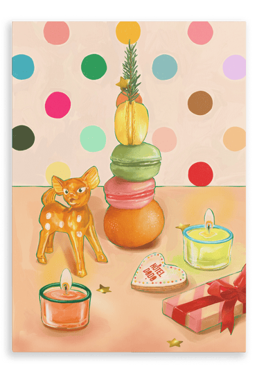 Hôtel Dodo Merry Macaron Giclée Canvas Print Hôtel Dodo 28"x40"(70x100 cm) Canvas Print