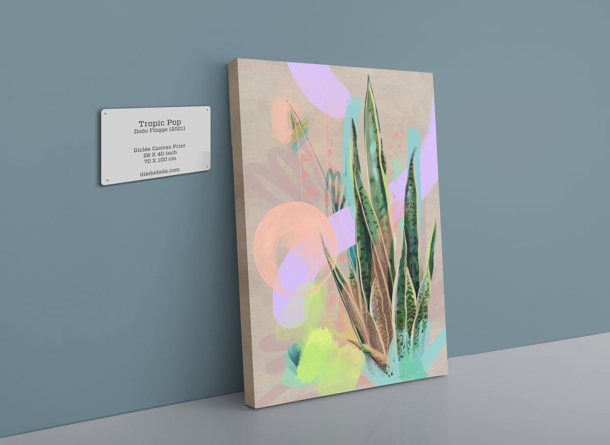 Tropic Pop Canvas Print Heat Flares 28"x40"(70x100 cm) Canvas Print