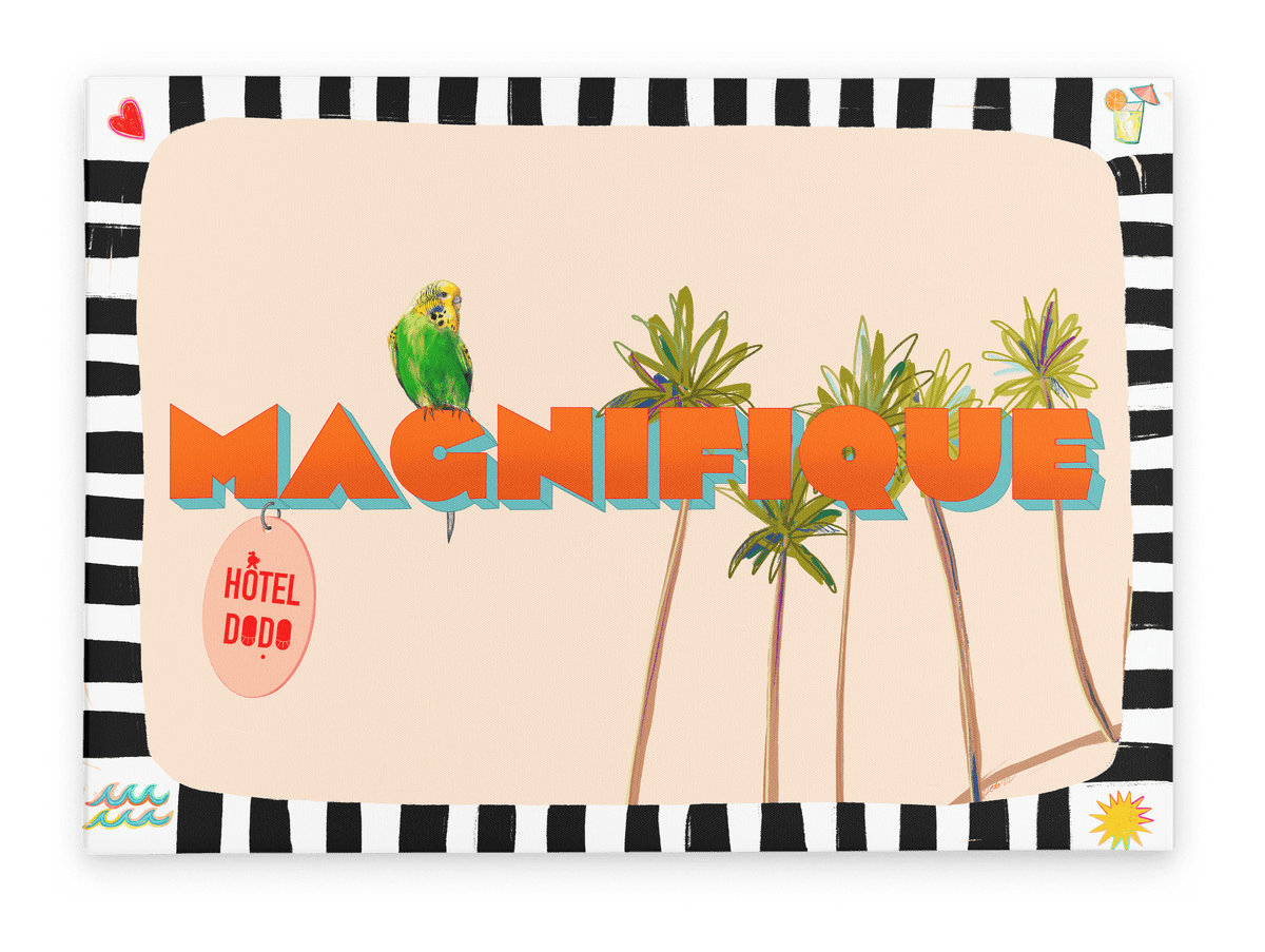 Magnifique Matte Canvas Print Hôtel Dodo 28"x40"(70x100 cm) Canvas Print