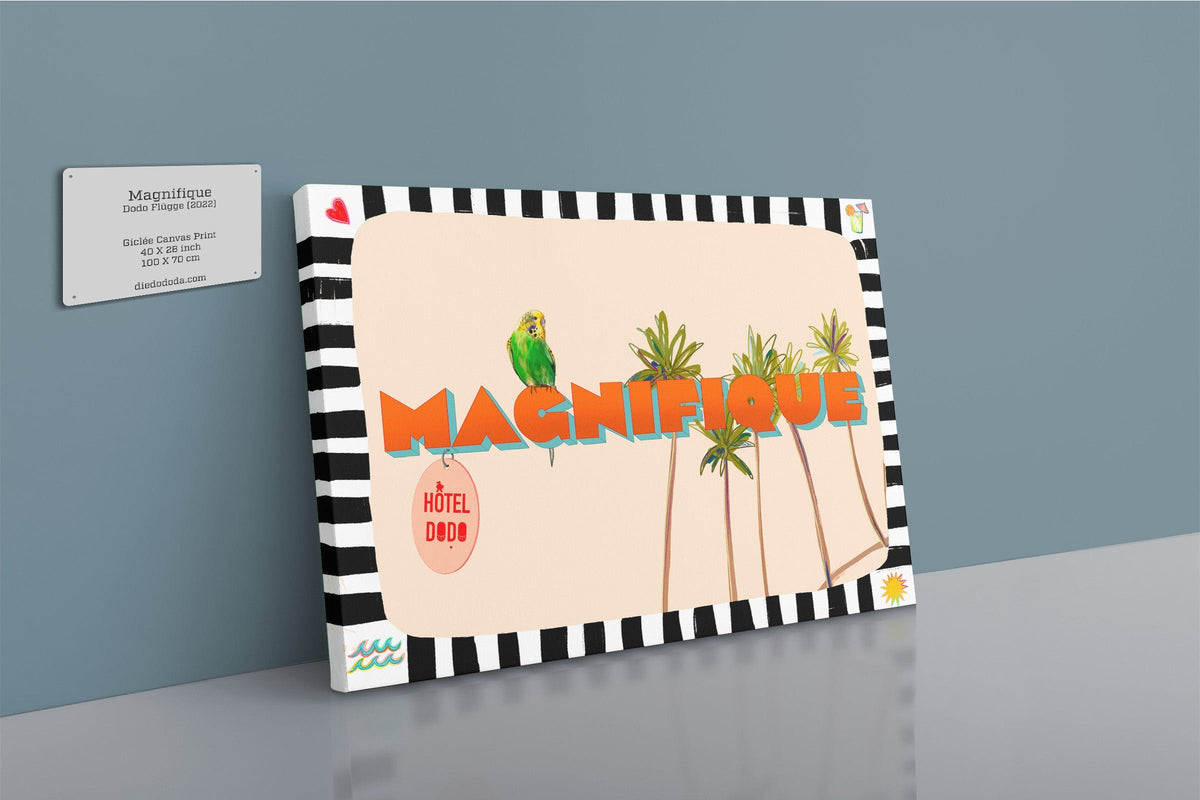 Magnifique Matte Canvas Print Hôtel Dodo 28"x40"(70x100 cm) Canvas Print