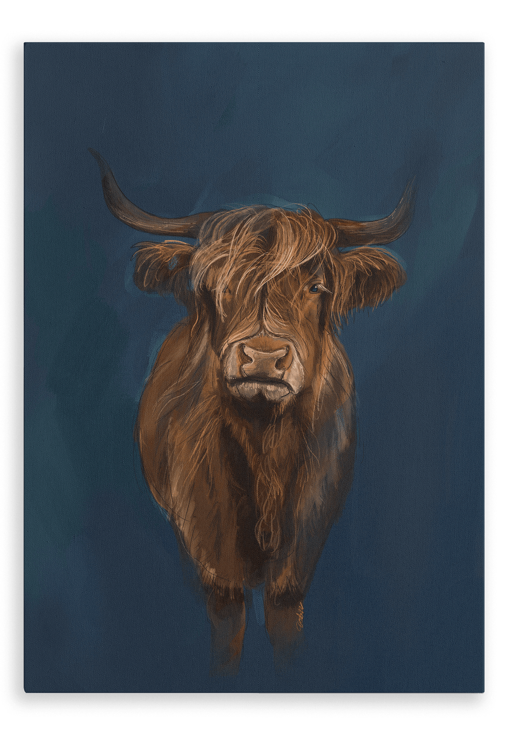 Kyloe Giclée Canvas Print Food Fur & Feathers 28"x40"(70x100 cm) Canvas Print