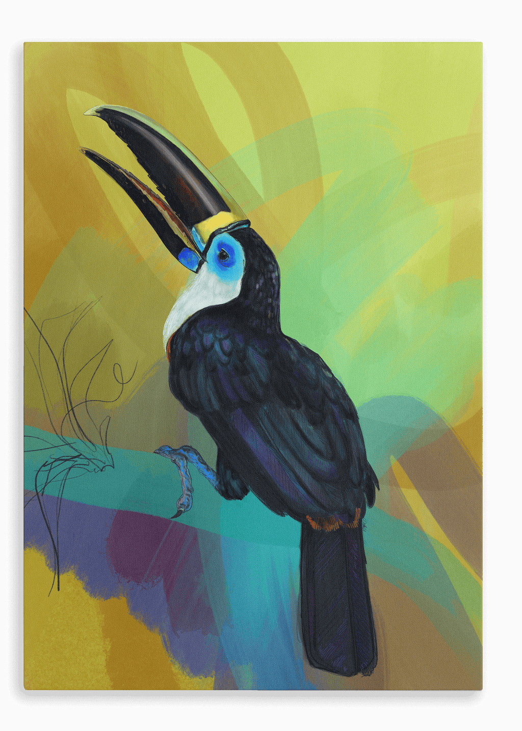 Dusk Requiem Canvas Print Night Flight 28"x40"(70x100 cm) Canvas Print