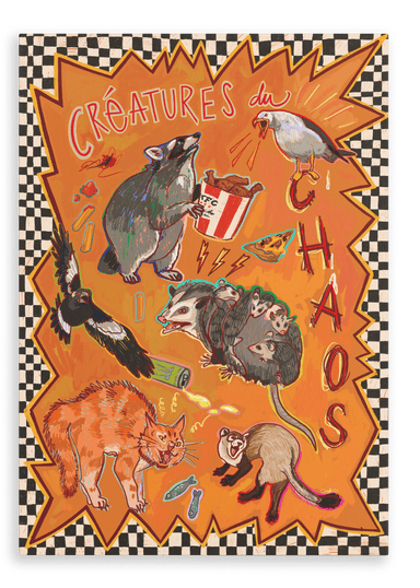 Créatures du Chaos Matte Canvas Print Aventures Des Créatures 28"x40"(70x100 cm) Canvas Print