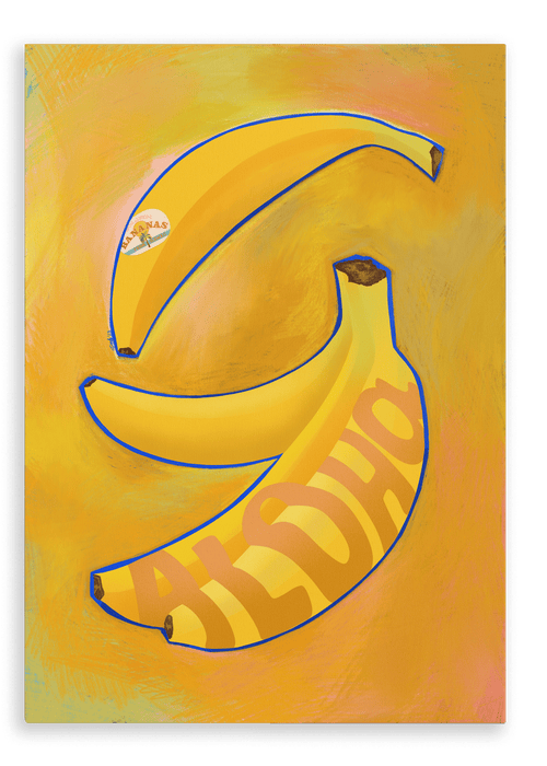 Aloha Banana Giclée Canvas Print Intercontinental Fruitery 28"x40"(70x100 cm) Canvas Print
