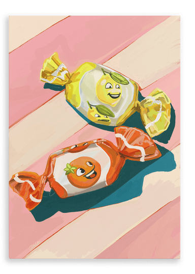 Pillow Sweets Citrus Giclée Canvas Print Hôtel Dodo 28"x40"(70x100 cm) Canvas Print