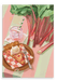 Rhubarb Tart With Heart Giclée Canvas Print Hôtel Dodo 28"x40"(70x100 cm) Canvas Print