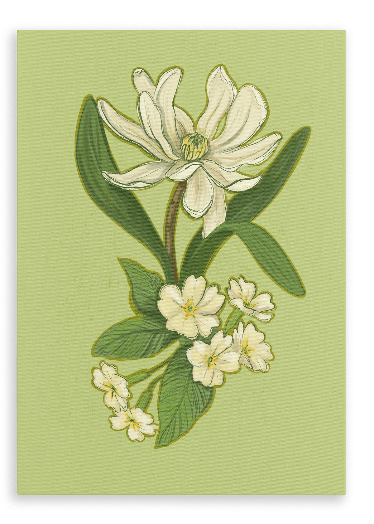 March Canvas Print Birthday Blooms 28"x40"(70x100 cm) Canvas Print