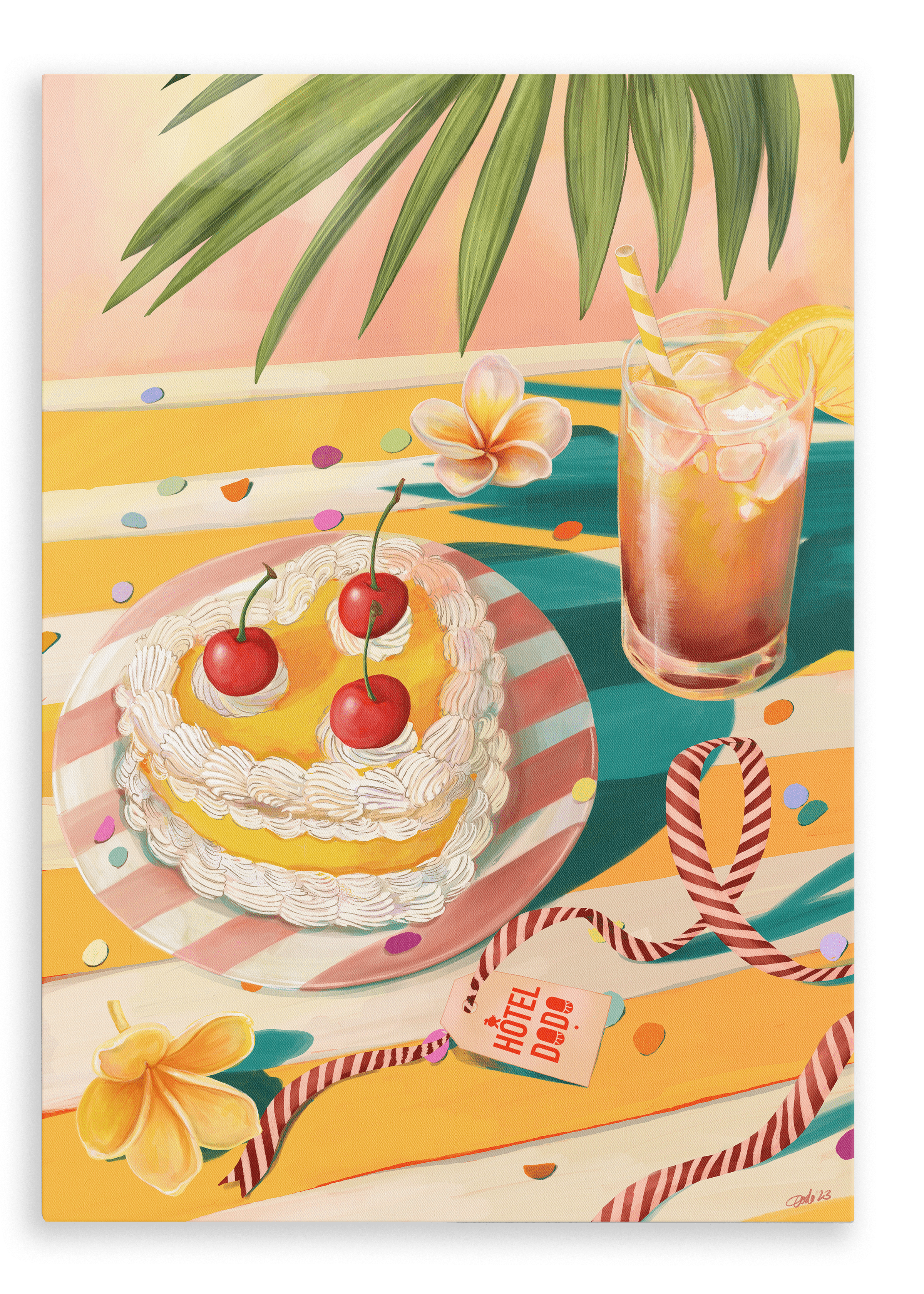 Confetti Sunrise Giclée Canvas Print Hôtel Dodo 28"x40"(70x100 cm) Canvas Print