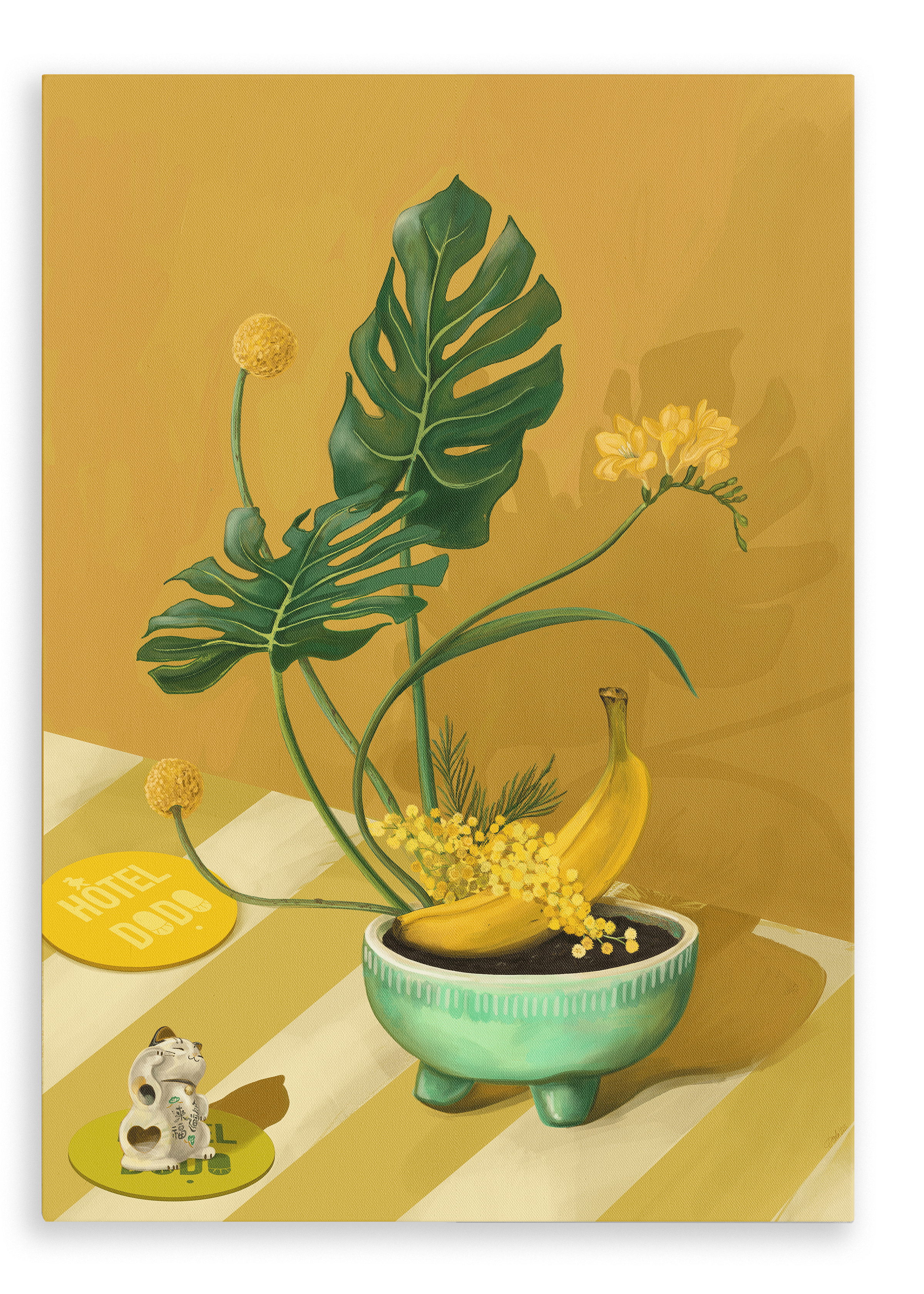 Ikebana Banana Giclée Canvas Print Hôtel Dodo 28"x40"(70x100 cm) Canvas Print