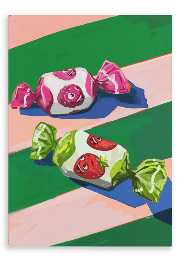 Pillow Sweets Pillow Berry Faves Giclée Canvas Print Hôtel Dodo 28"x40"(70x100 cm) Canvas Print