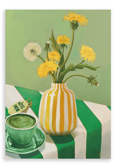 Matcha Mornings Giclée Canvas Print Hôtel Dodo 28"x40"(70x100 cm) Canvas Print