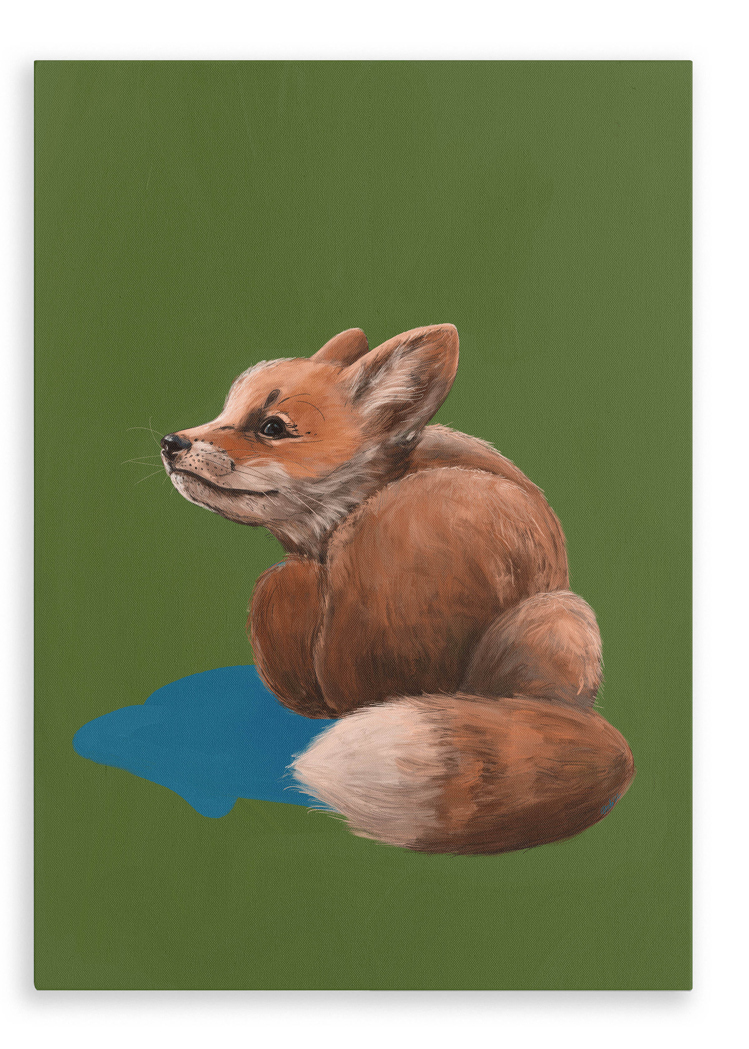 Tiny Fox Giclée Canvas Print Creature Features 28"x40"(70x100 cm) Canvas Print