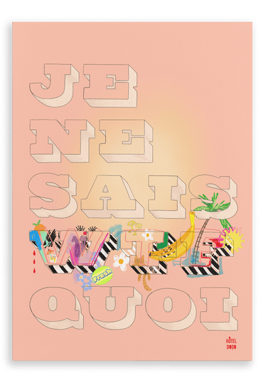 Je Ne Sais WTF Quoi Matte Canvas Print Hôtel Dodo 28"x40"(70x100 cm) Canvas Print