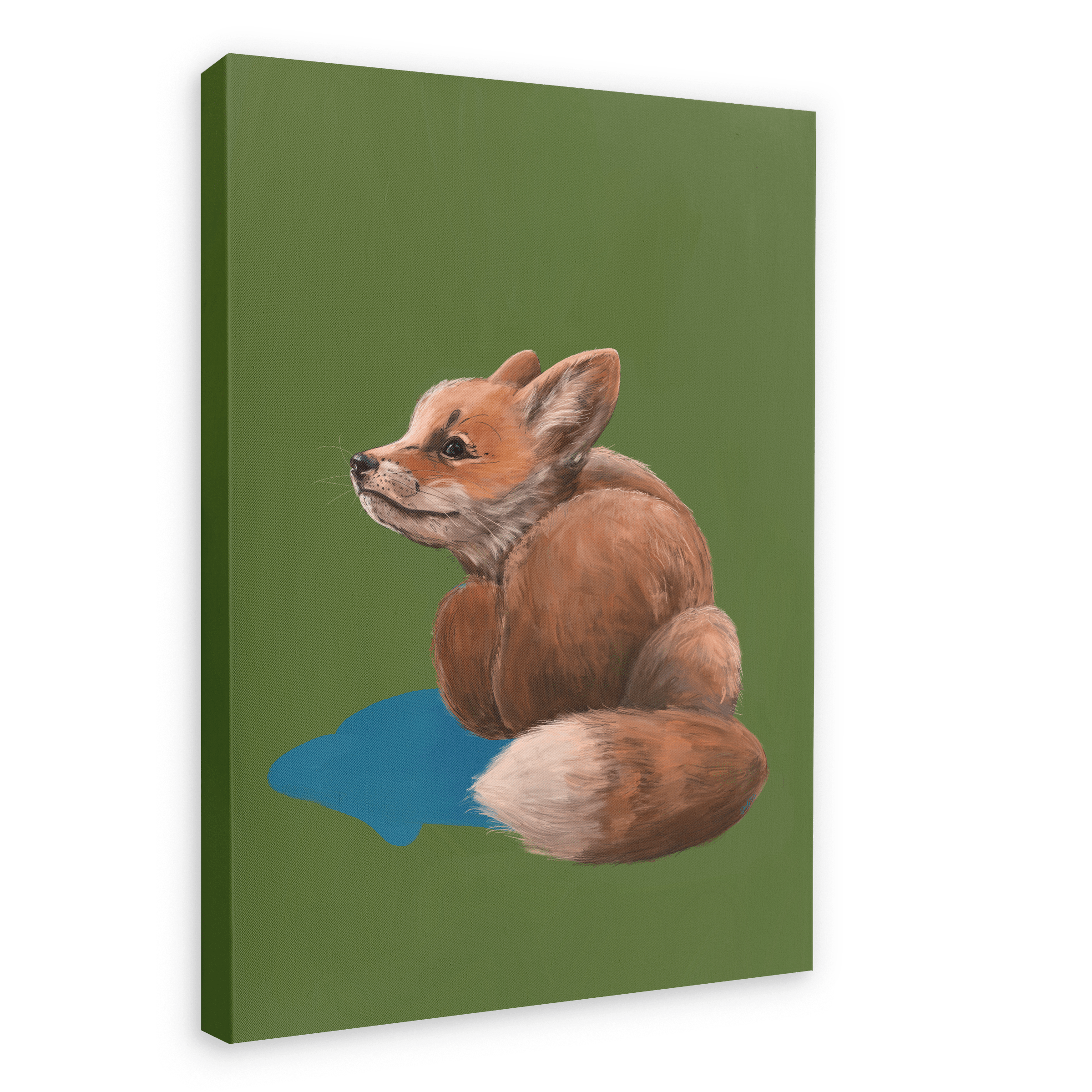 Tiny Fox Giclée Canvas Print Creature Features 28"x40"(70x100 cm) Canvas Print