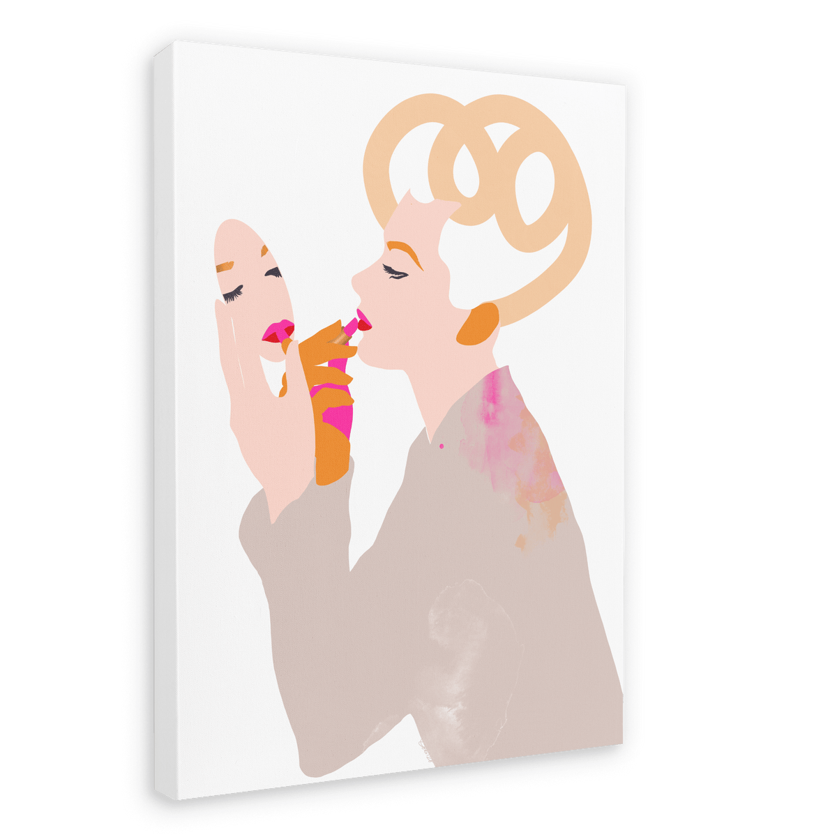 Kelly Canvas Print Lip Graces 28"x40"(70x100 cm) Canvas Print