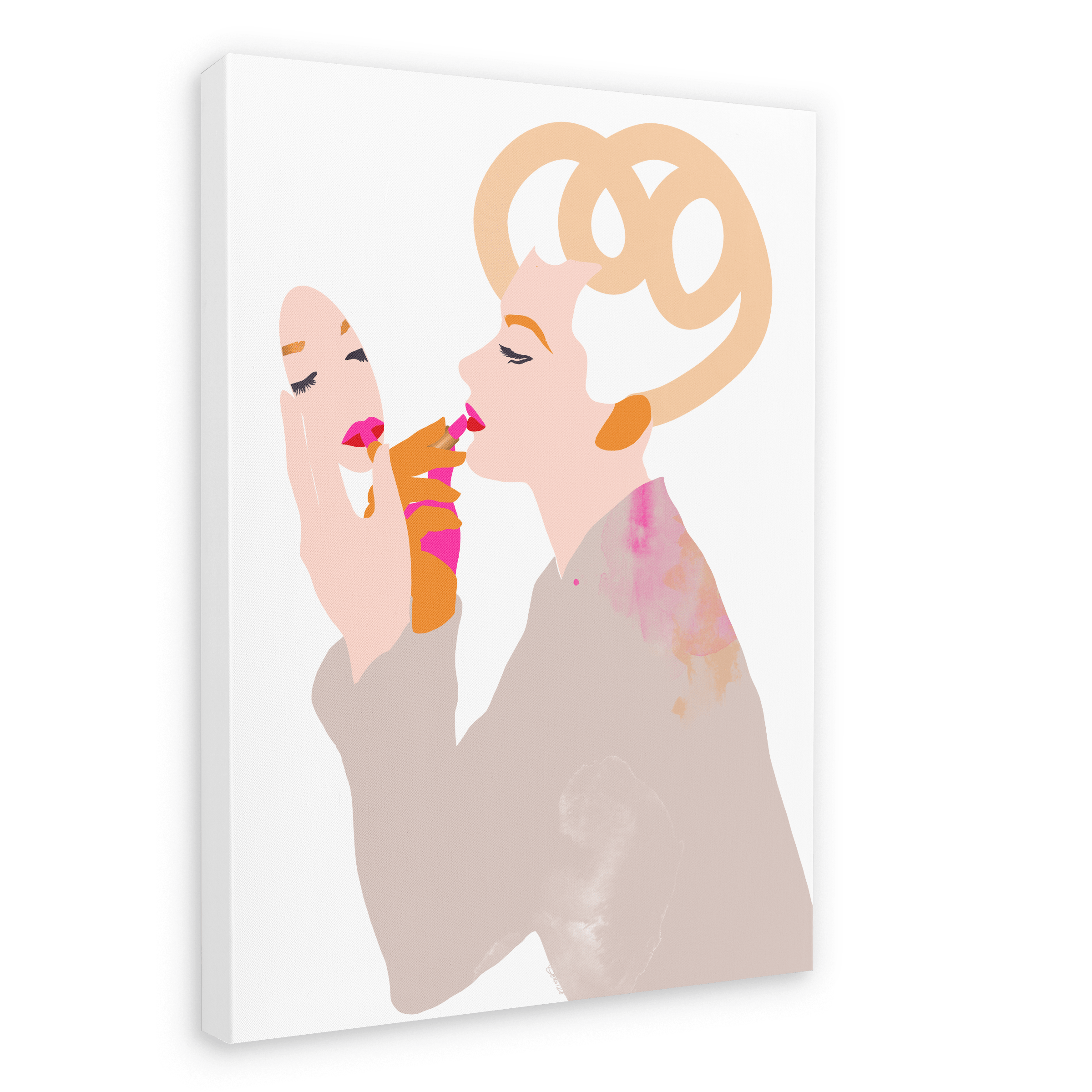 Kelly Canvas Print Lip Graces 28"x40"(70x100 cm) Canvas Print