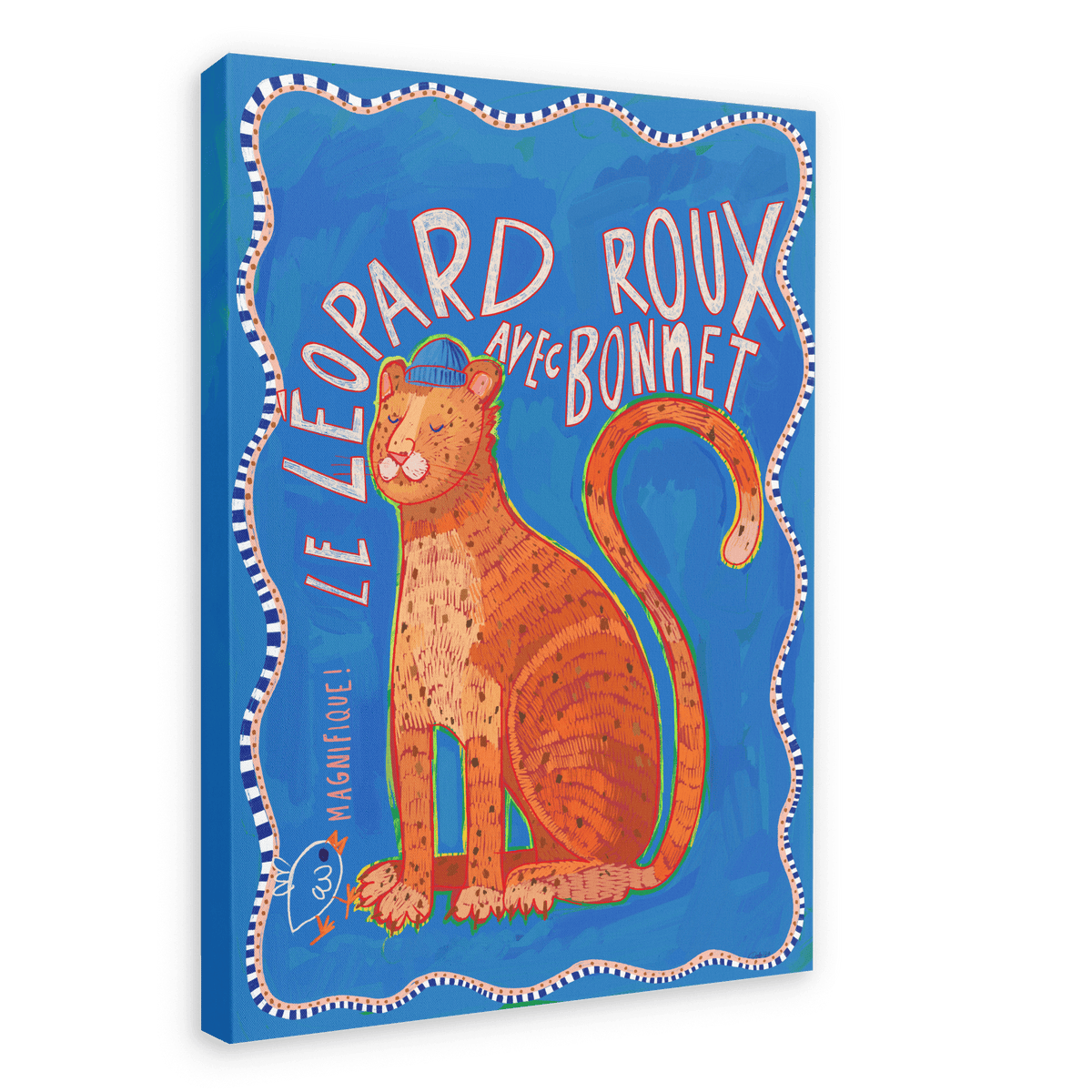 Léopard Roux Matte Canvas Print Aventures Des Créatures 28"x40"(70x100 cm) Canvas Print