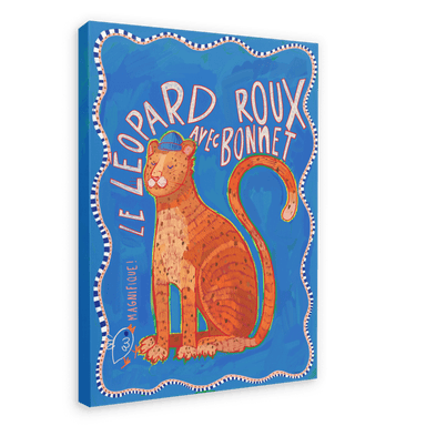 Léopard Roux Matte Canvas Print Aventures Des Créatures 28"x40"(70x100 cm) Canvas Print