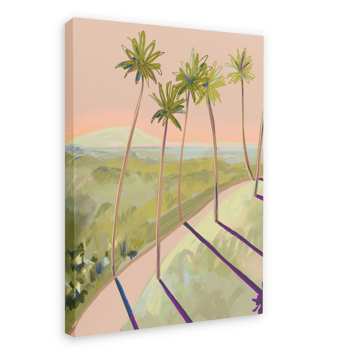 Peachy Vantage Giclée Canvas Print Palmy Days 28"x40"(70x100 cm) Canvas Print