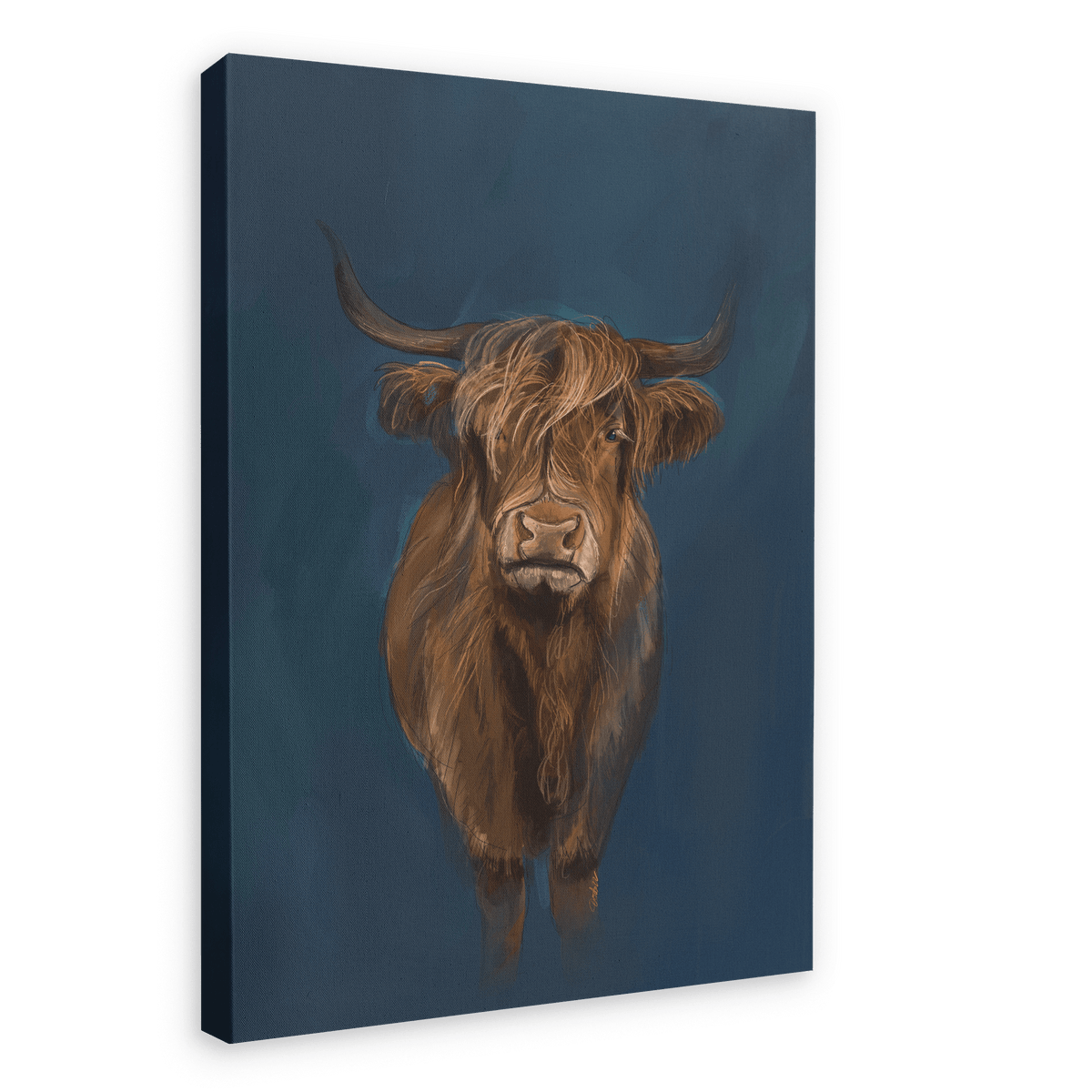 Kyloe Giclée Canvas Print Food Fur & Feathers 28"x40"(70x100 cm) Canvas Print
