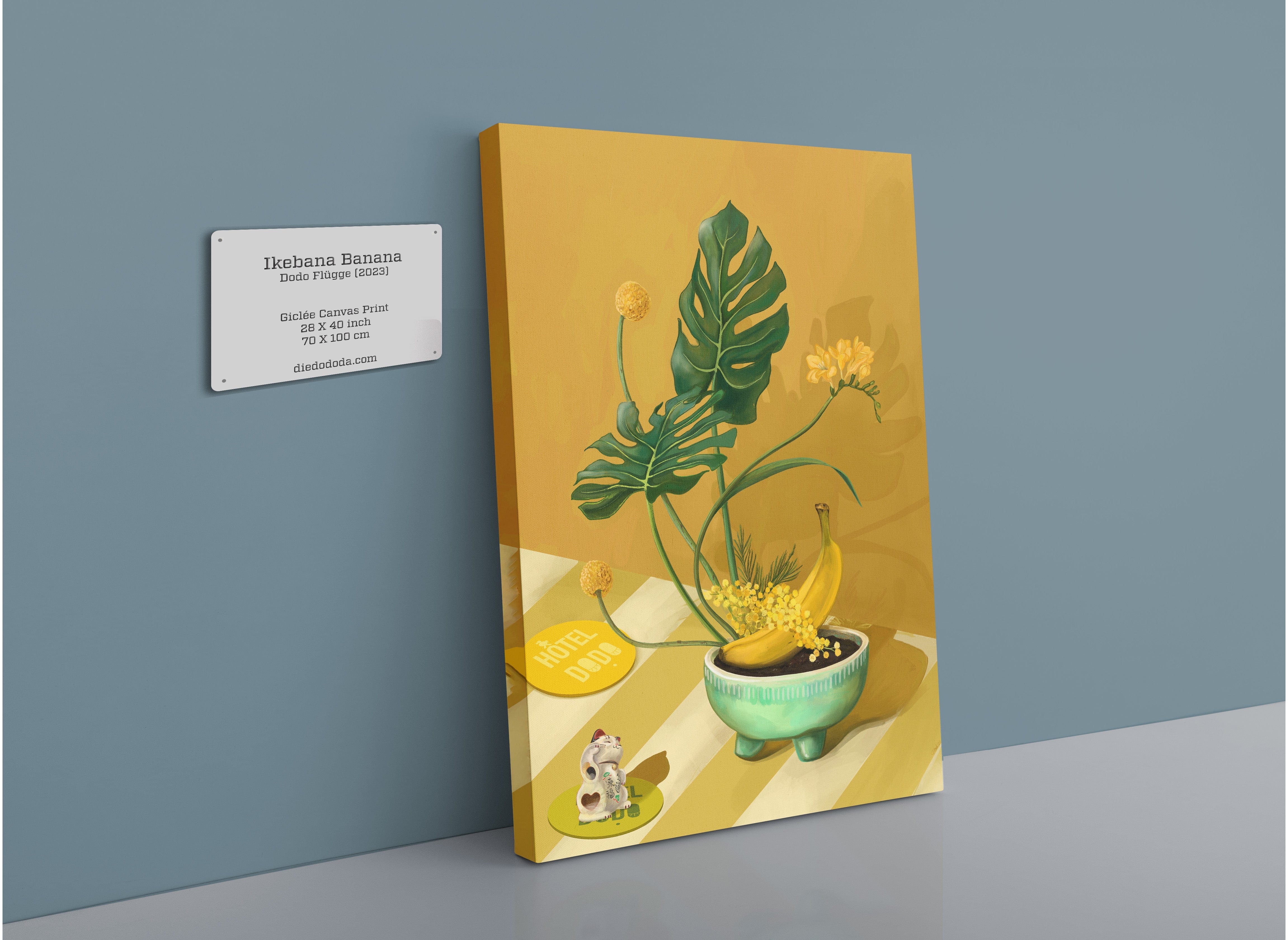Ikebana Banana Giclée Canvas Print Hôtel Dodo 28"x40"(70x100 cm) Canvas Print