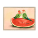 Watermelon Lovebirds Framed Print The Gathering A3 (297 X 420 mm) / Natural / No Mount (All Art) Framed Print