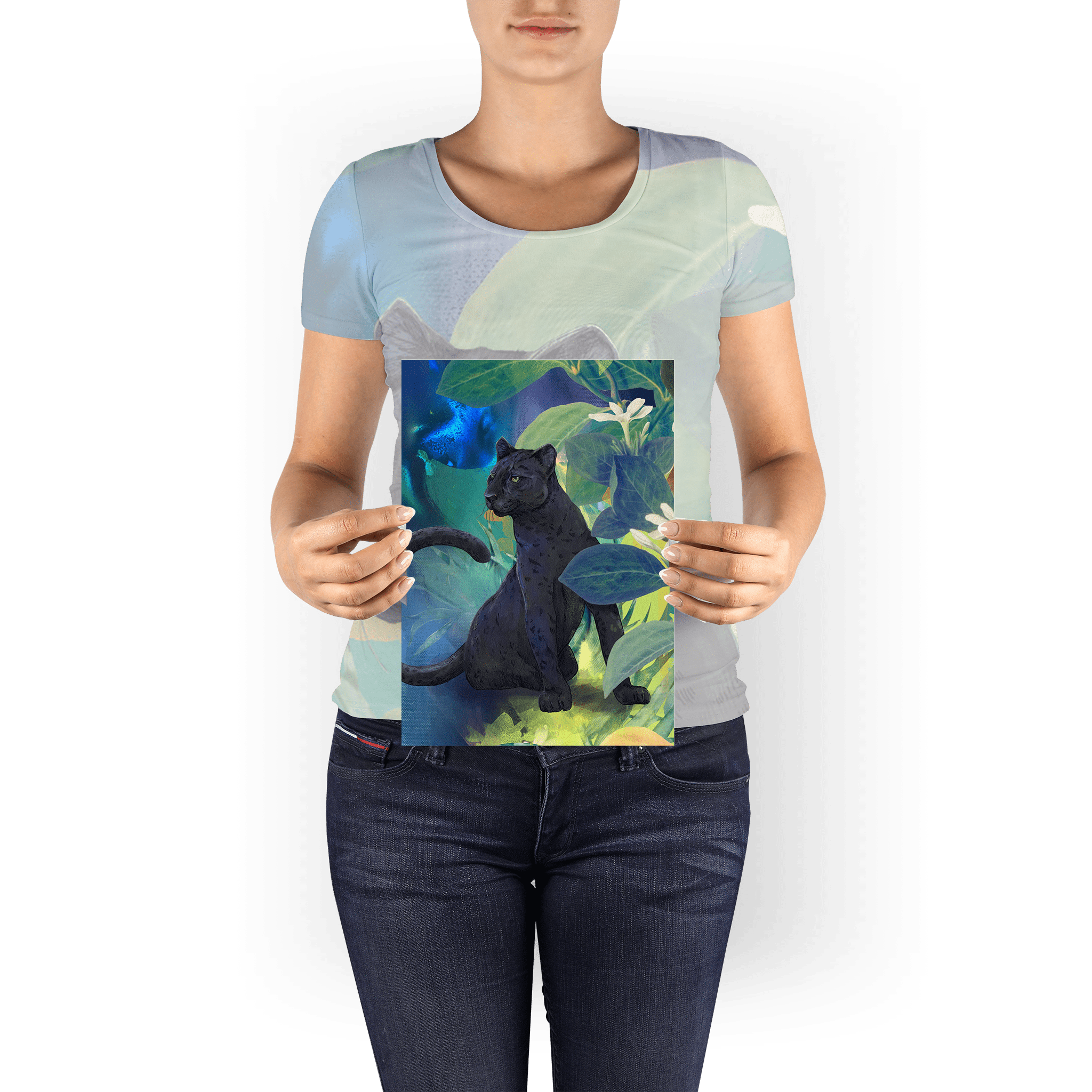 Midnight Prowl Giclée Art Print Pawky Paws A4 (21 X 29.7 cm) Art Print