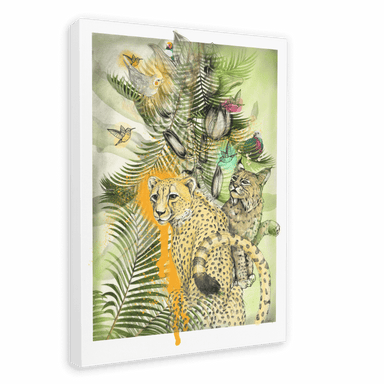 Big Cat Tropicana Canvas Print The Gathering 28"x40"(70x100 cm) Canvas Print