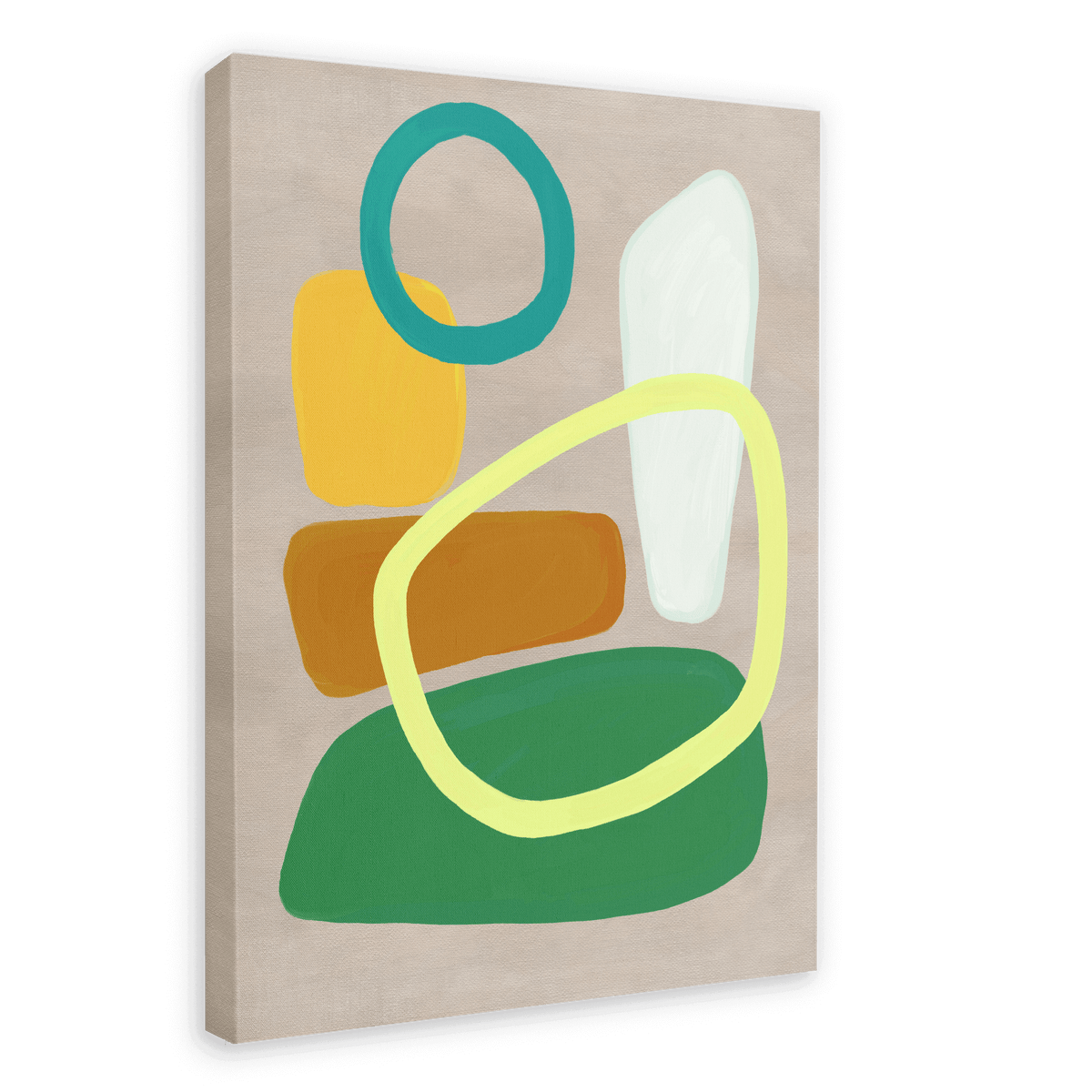 Pebble Dash Green Canvas Print Pebble Dash 28"x40"(70x100 cm) Canvas Print