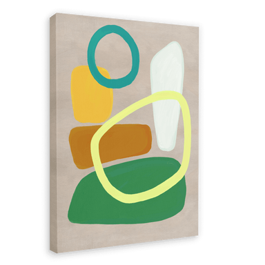 Pebble Dash Green Canvas Print Pebble Dash 28"x40"(70x100 cm) Canvas Print