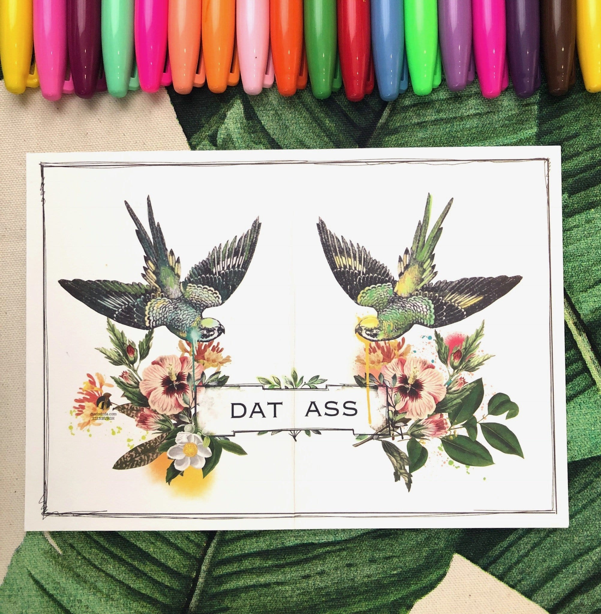 Dat Ass Greeting Card Food, Fur & Feathers Greeting Cards Card