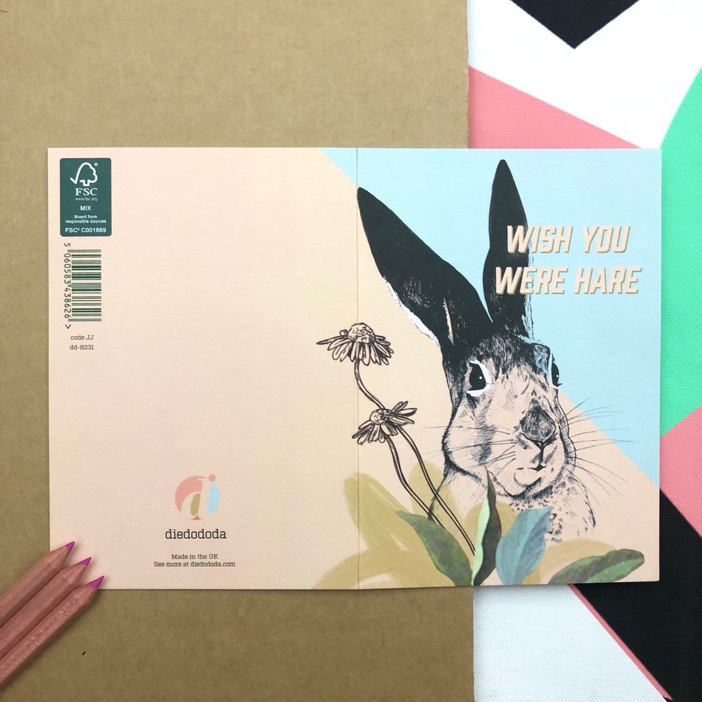 You Were Hare Greeting Card Forest Fam Greeting Cards Card