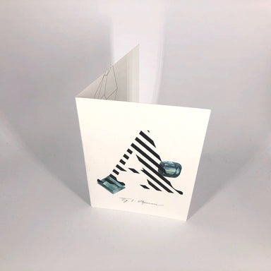 Gemstone Alphabet A Greeting Card Gemstone Alphabet Greeting Card Card
