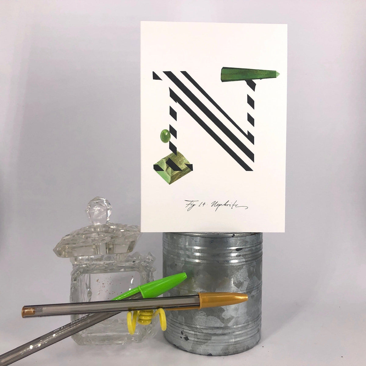 Gemstone Alphabet N Greeting Card Gemstone Alphabet Greeting Card Card