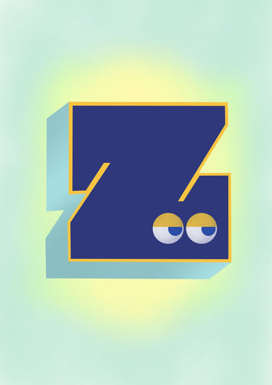 The Jolly Type Z Greeting Card The Jolly Type Greeting Cards Greeting Card