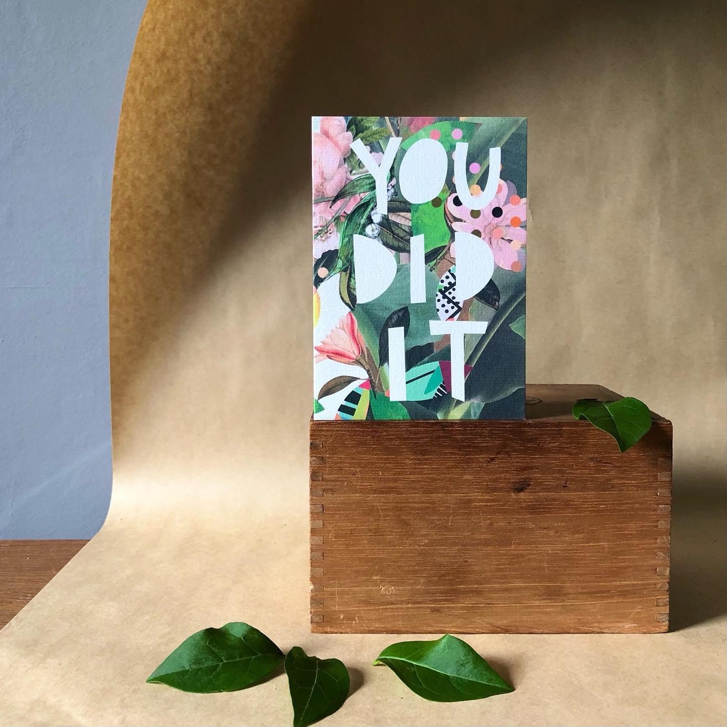 Motley Blooms - You Did It Greeting Card Motley Blooms Greeting Cards Card